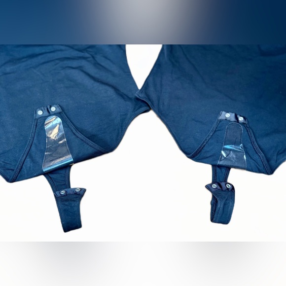 NWT Everlane Black Sleeveless Supima Cotton Cutaway Tank Bodysuit Thong, Small - Picture 10 of 13